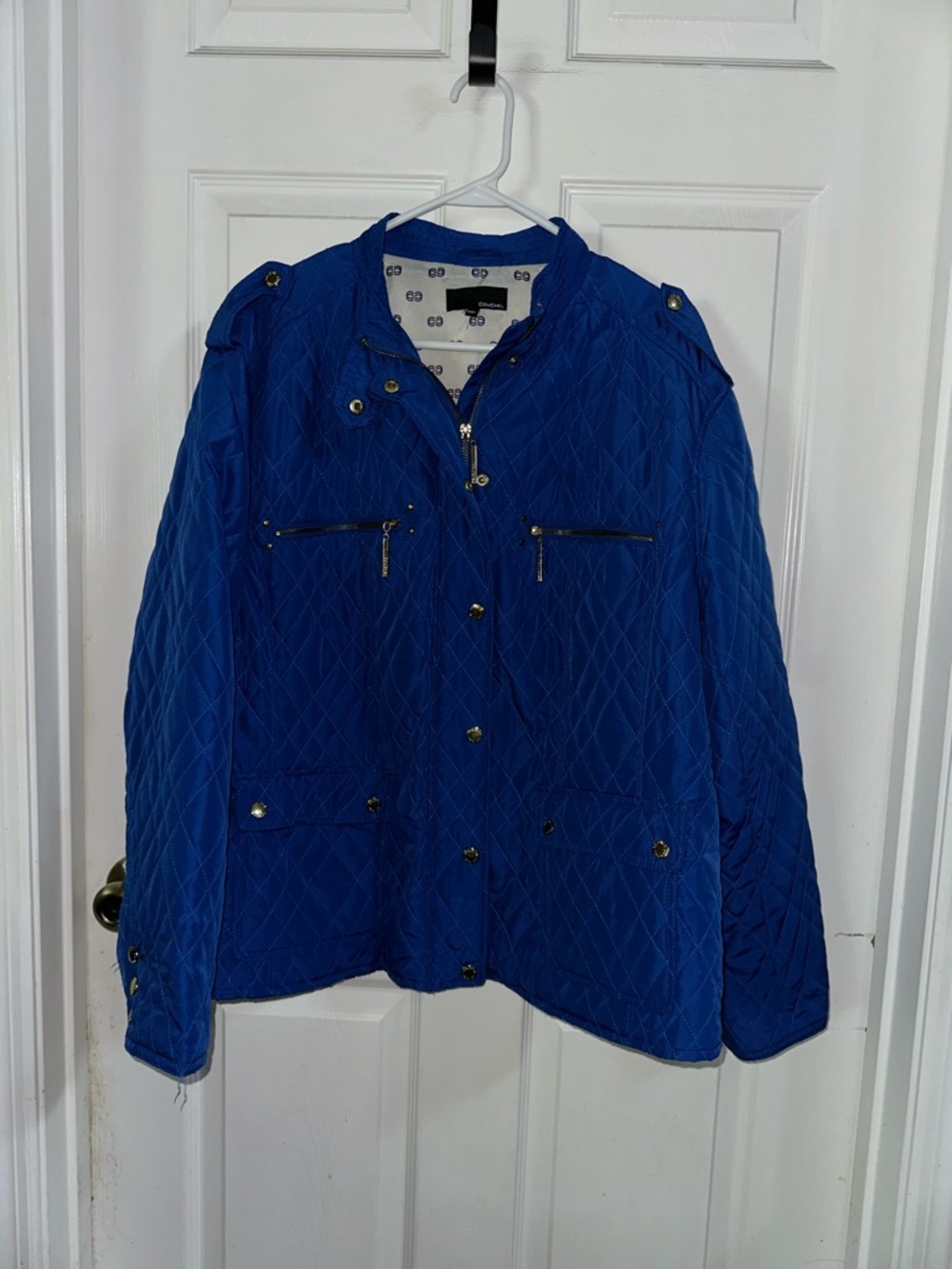 Couchel Blue Quilted Style Jacket Size XXL Women’s